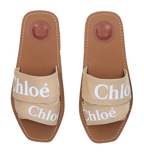 chloe woody logo sandals|chloe sandals snakeskin heel.